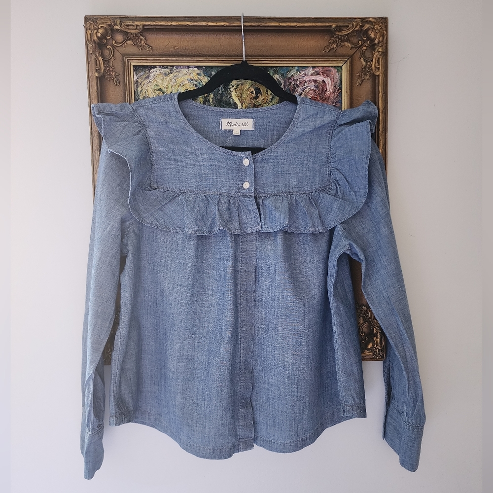 Madewell chambray blouse - Picture 3 of 6
